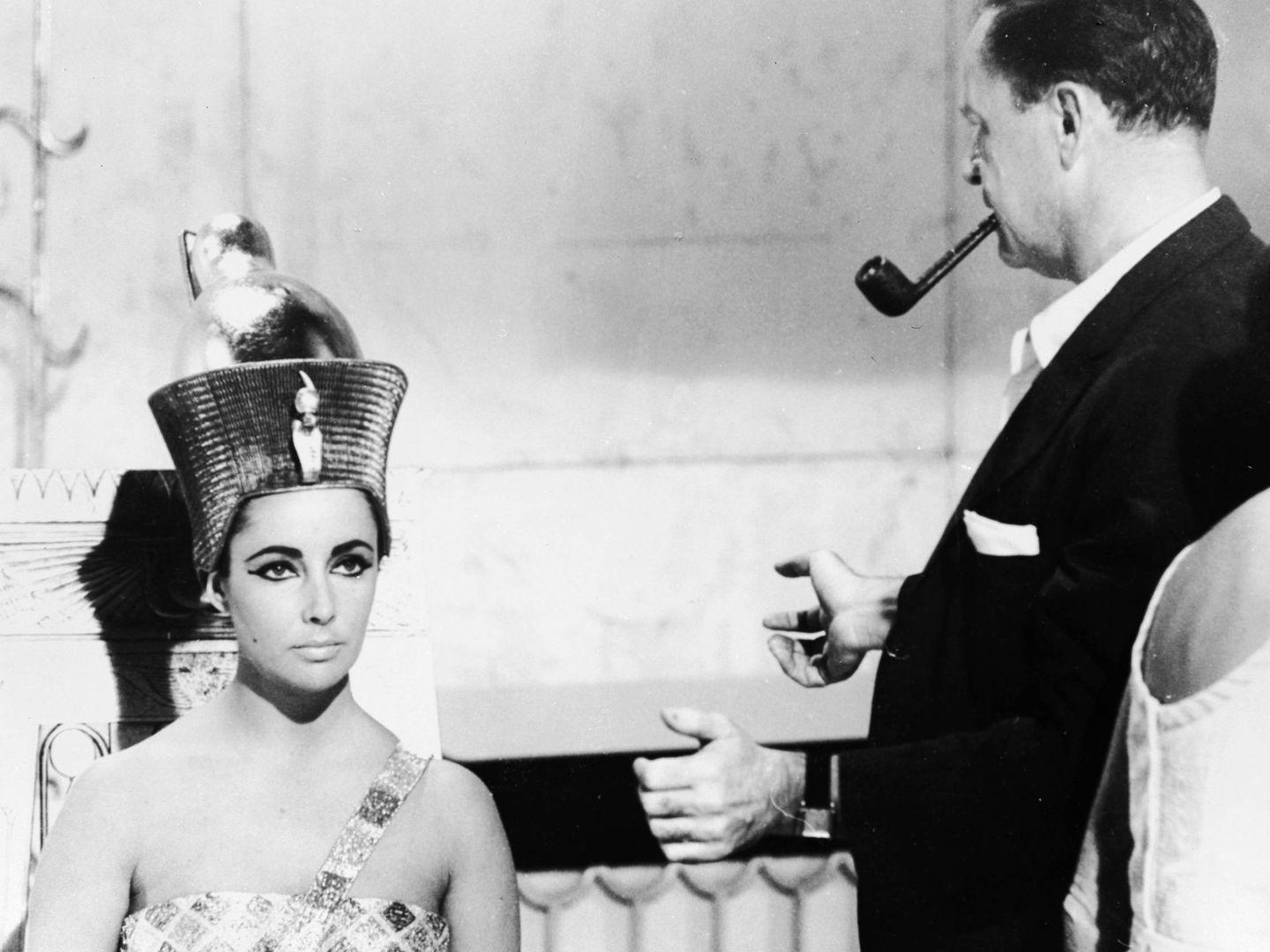 La actriz Elizabeth Taylor durante el rodaje de 'Cleopatra' en 1962 (Getty Images).