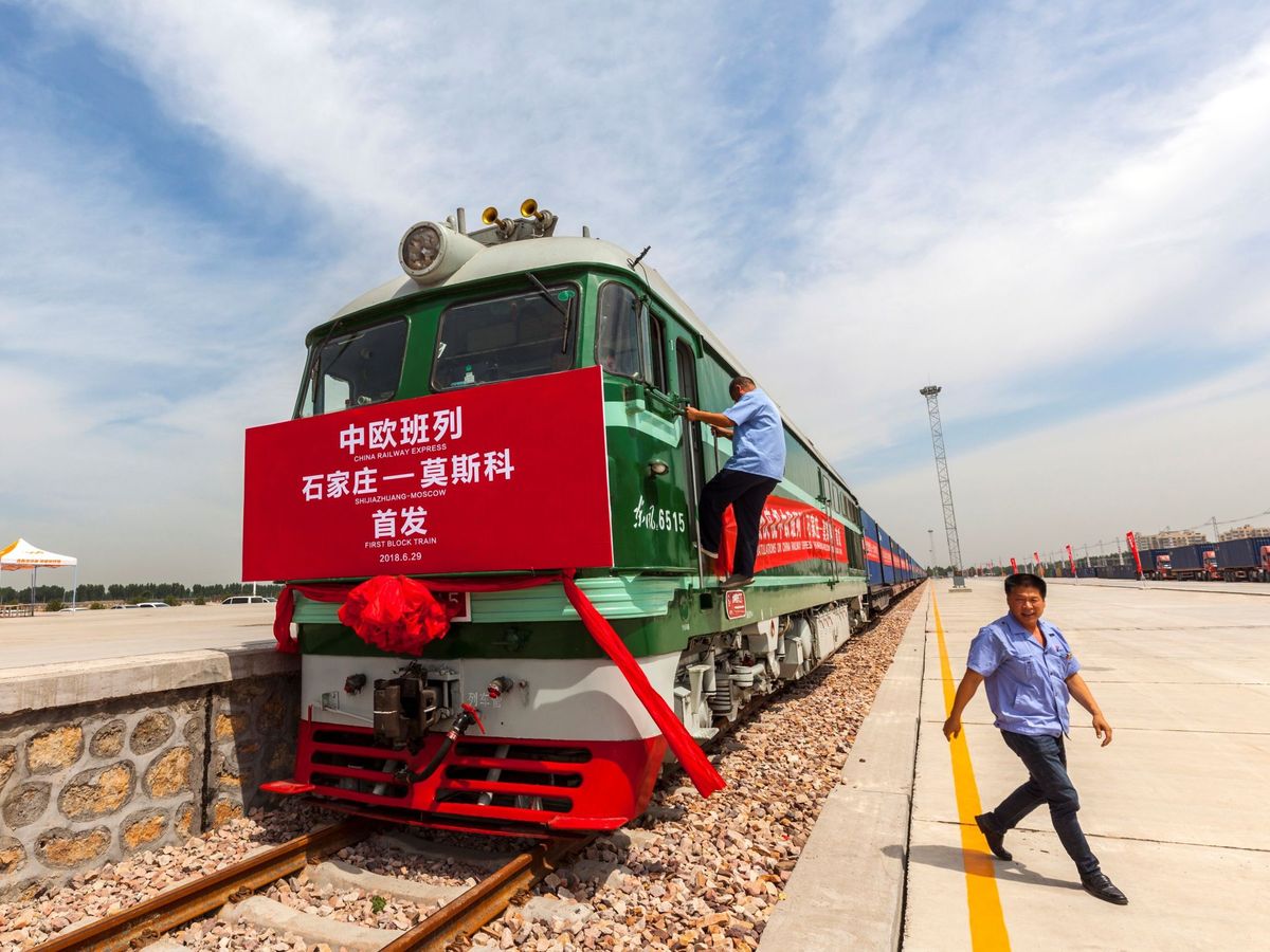 Foto: Foto de archivo de un tren en Shijiazhuang. (EFE)