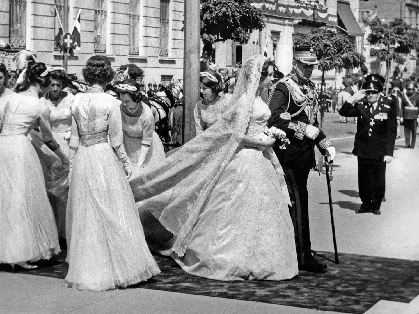 Sofía y Juan Carlos, el día de su boda en mayo de 1962, en Atenas. (CP)