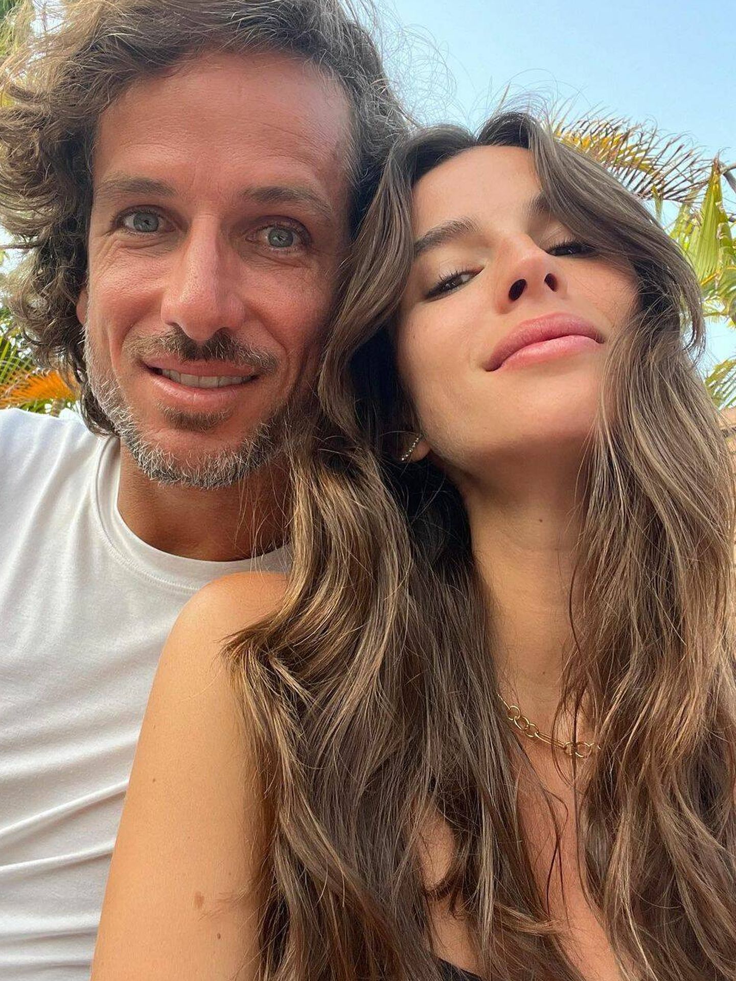 Feliciano y su mujer, Sandra Gago, de lo más cómplices. (Instagram/@felilopezoficial)