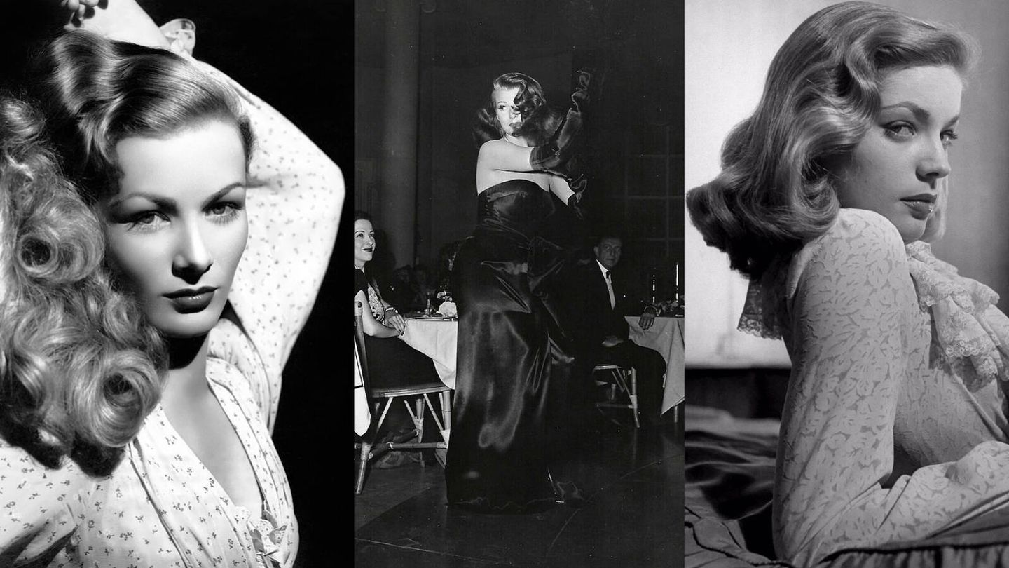  Veronica Lake, Rita Hayworth y Lauren Bacall. Las tres interpretaron personajes entendidos como 'femme fatales'. (Wikimedia)