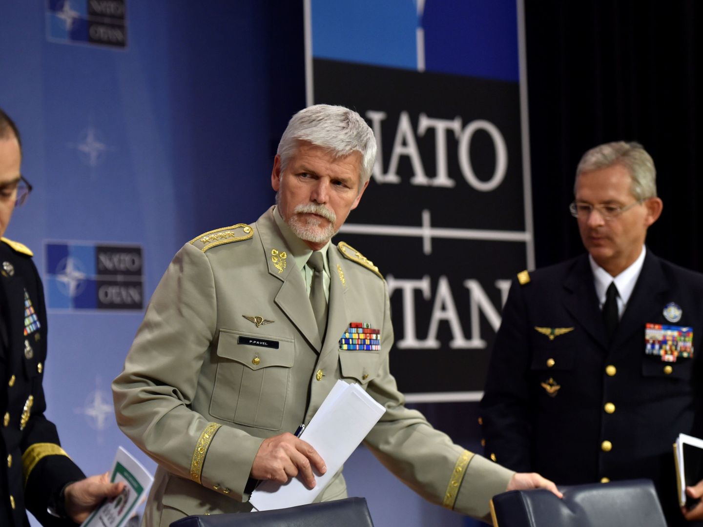 Pavel, durante su etapa en la OTAN. (Reuters)