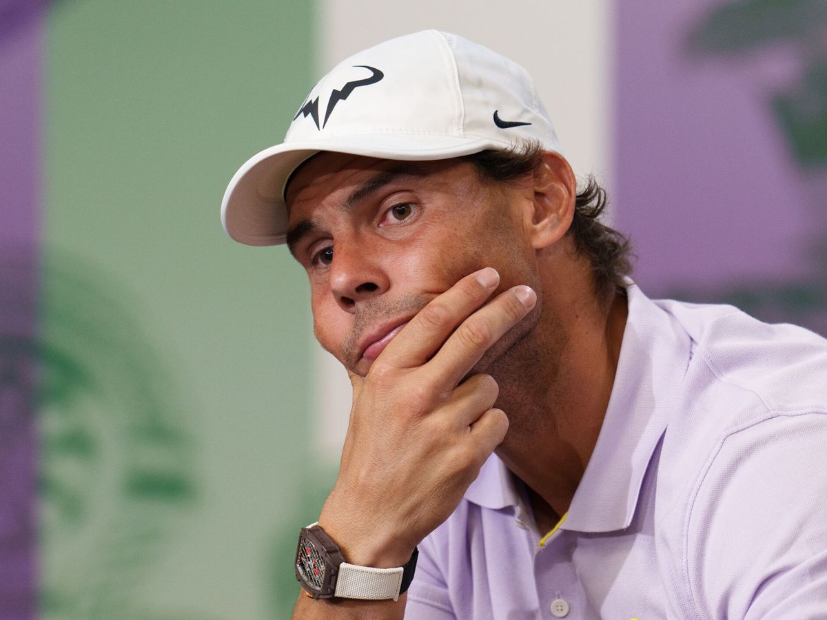 Foto: Nadal confirmó ante los medios su retirada en Wimbledon. (EFE/Joe Toth)