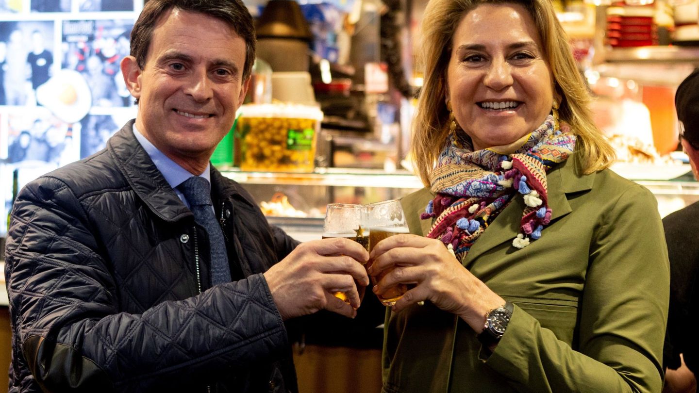 Manuel Valls y Susana Gallardo en una imagen de archivo. (EFE)