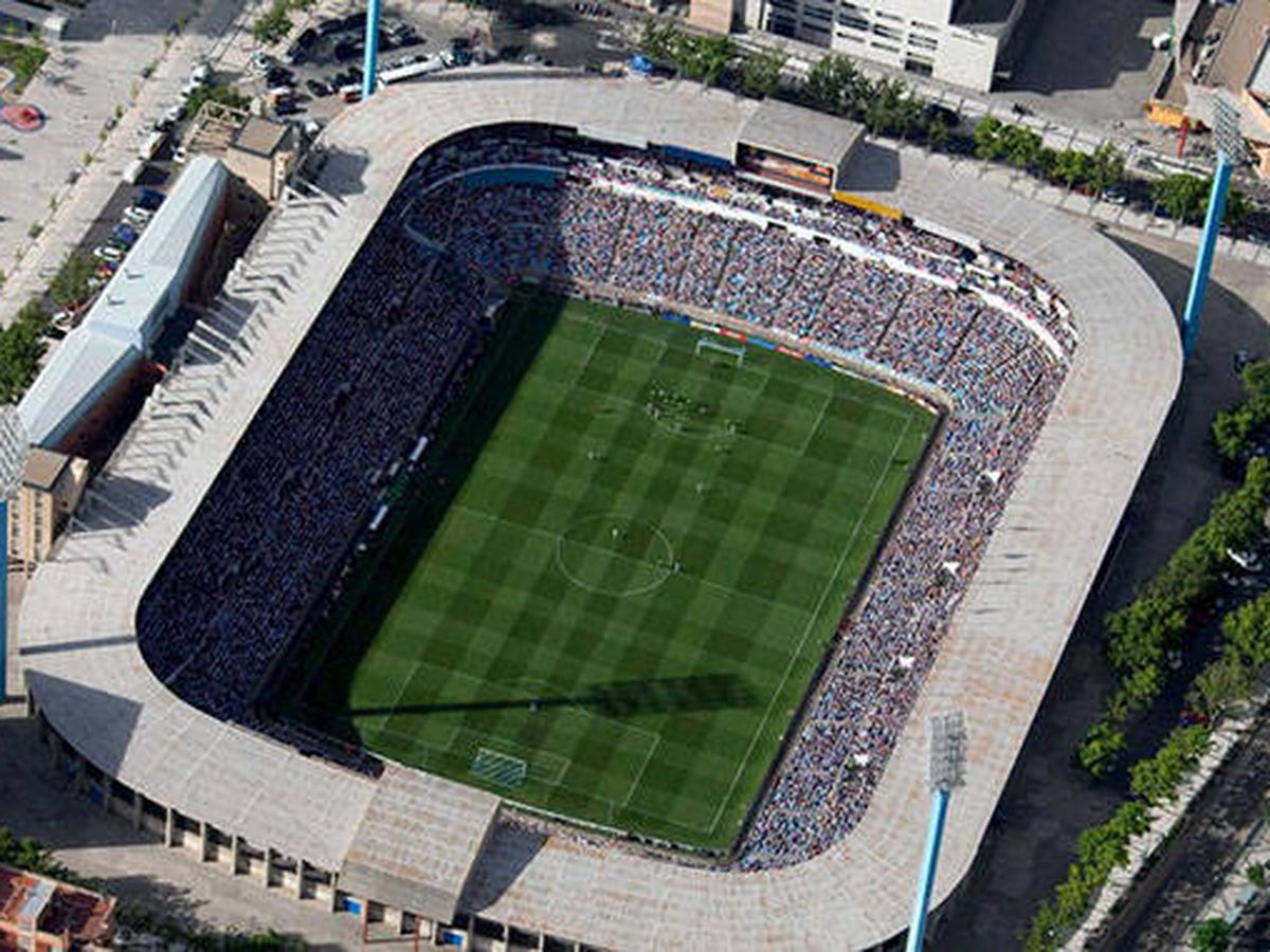 Foto: Vista aérea del estadio de La Romareda. (Real Zaragoza)