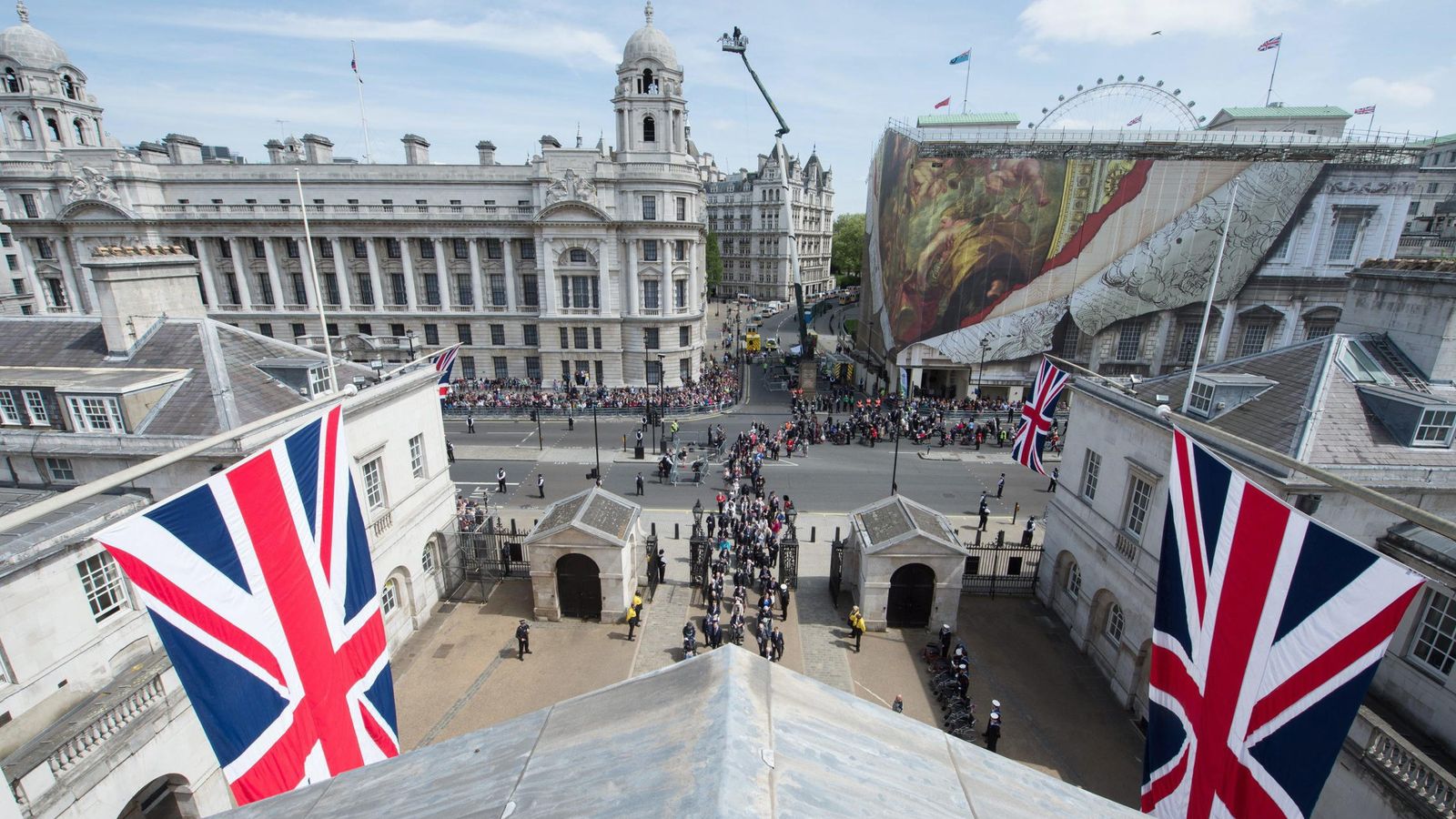 Foto: Vista de Whitehall desde un edificio militar en Londres, en mayo de 2015. (Reuters)