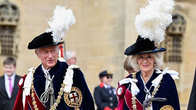 El príncipe Carlos y Camila de Cornualles, el Día de la Jarretera. (Reuters/Melville)