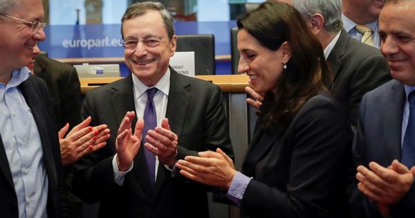 Foto: El presidente del BCE, Mario Draghi, en su última audiencia en el Parlamento Europeo. (EFE)