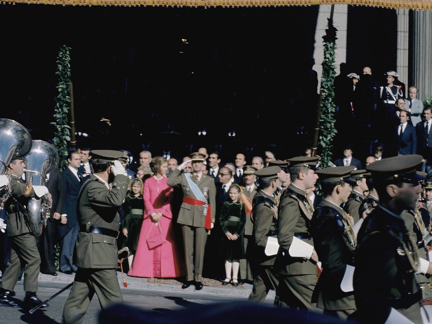 Don Juan Carlos y doña Sofía, el 22 de noviembre de 1975. (Cordon Press)