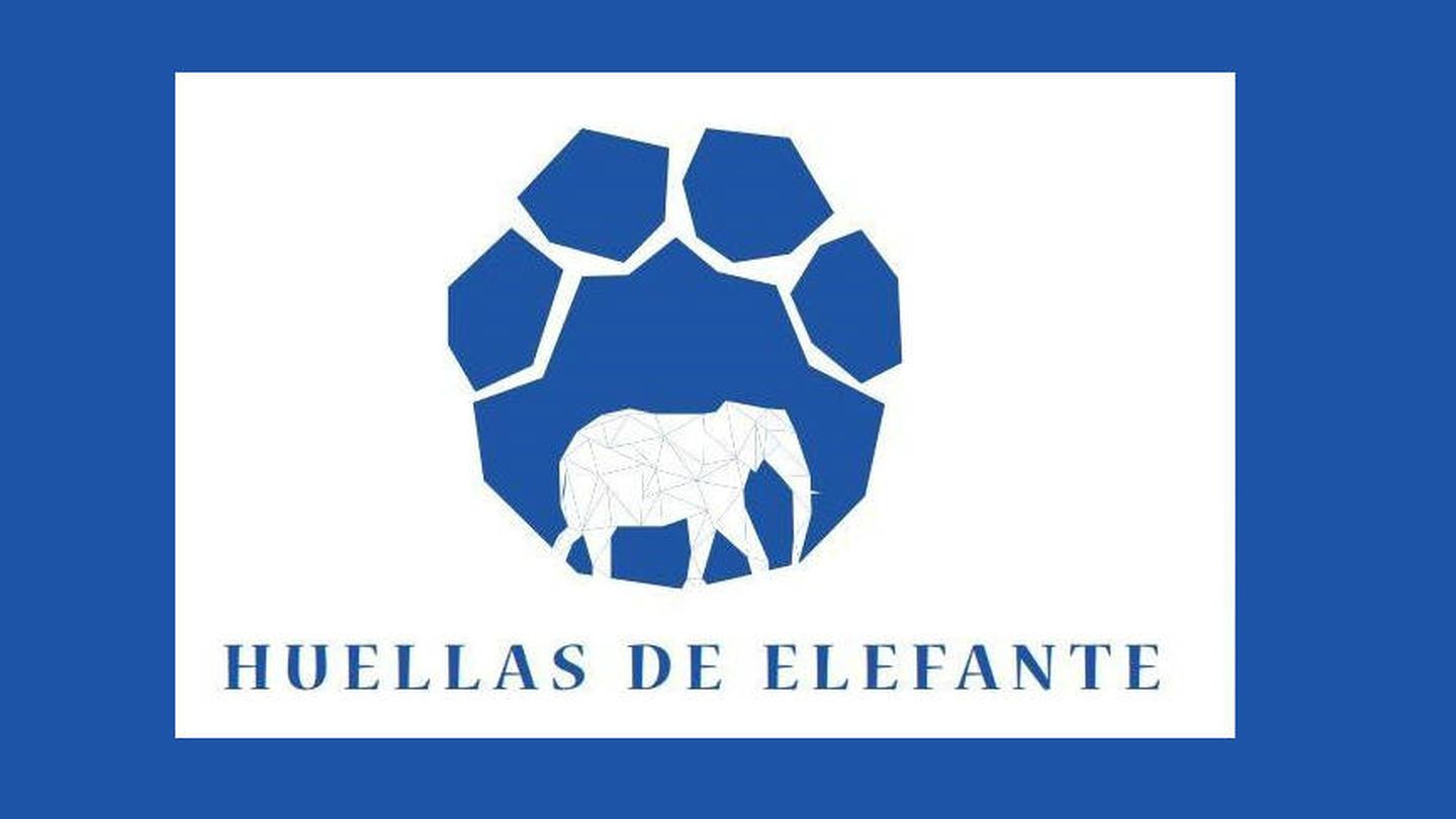 Logotipo de 'Huellas de elefante'. 
