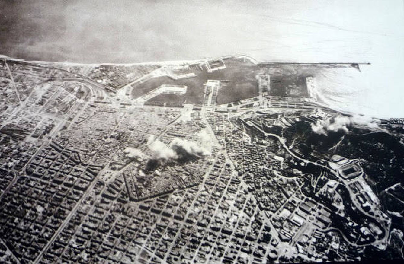 Bombardeo del Raval de Barcelona en 1938