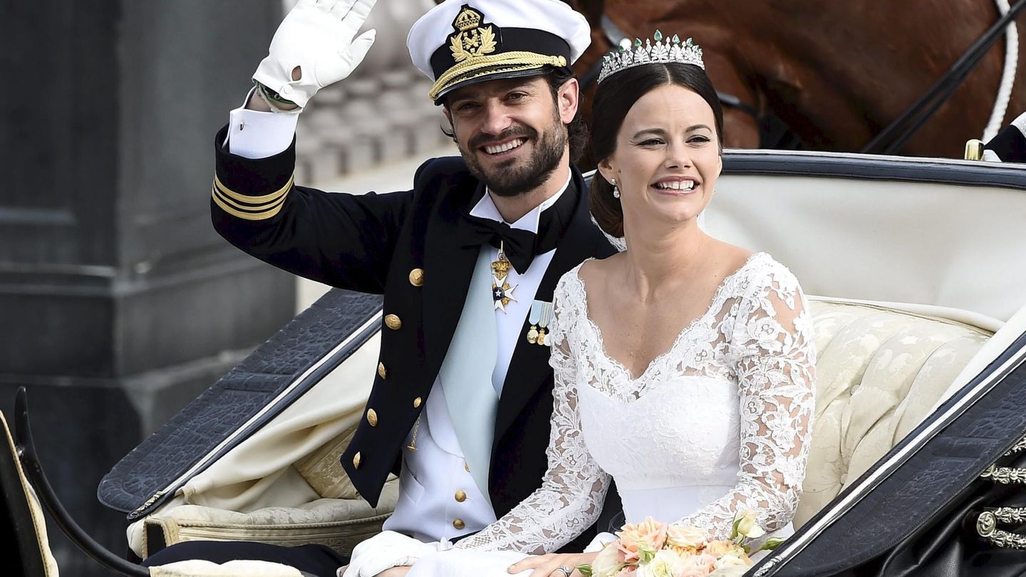 Carlos Felipe y Sofía, recién casados. (Reuters)