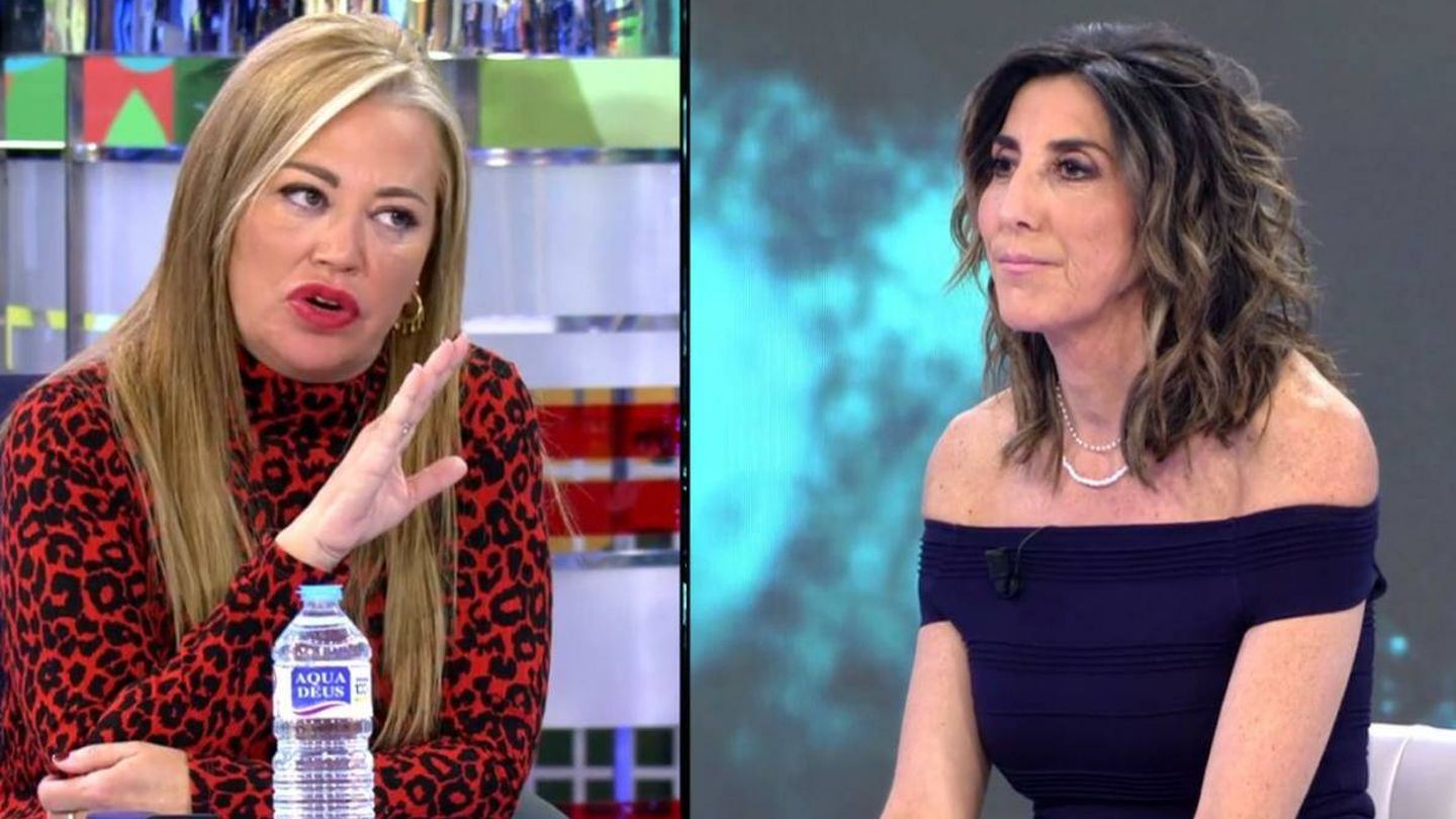 Belén Esteban y Paz Padilla, en 'Sálvame'. (Telecinco)