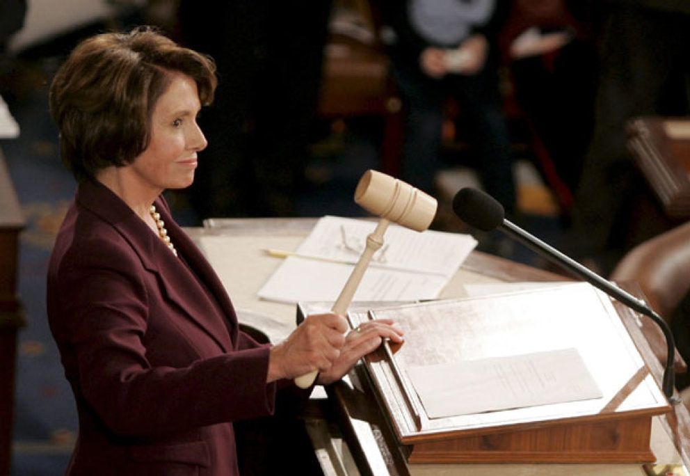 Foto: Nancy Pelosi se convierte en la primera mujer que ocupa la presidencia del Congreso de Estados Unidos