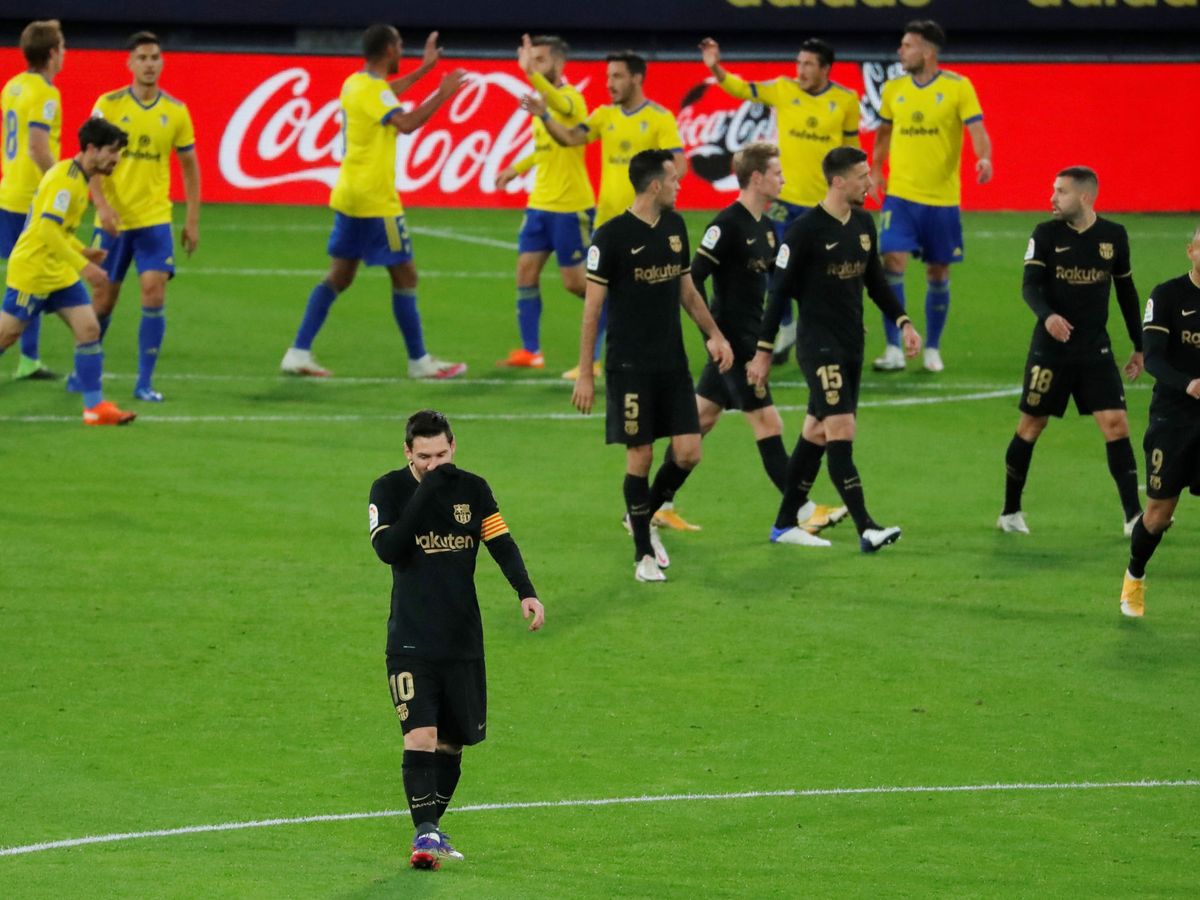 Foto: Messi, durante un momento del partido. (Reuters)
