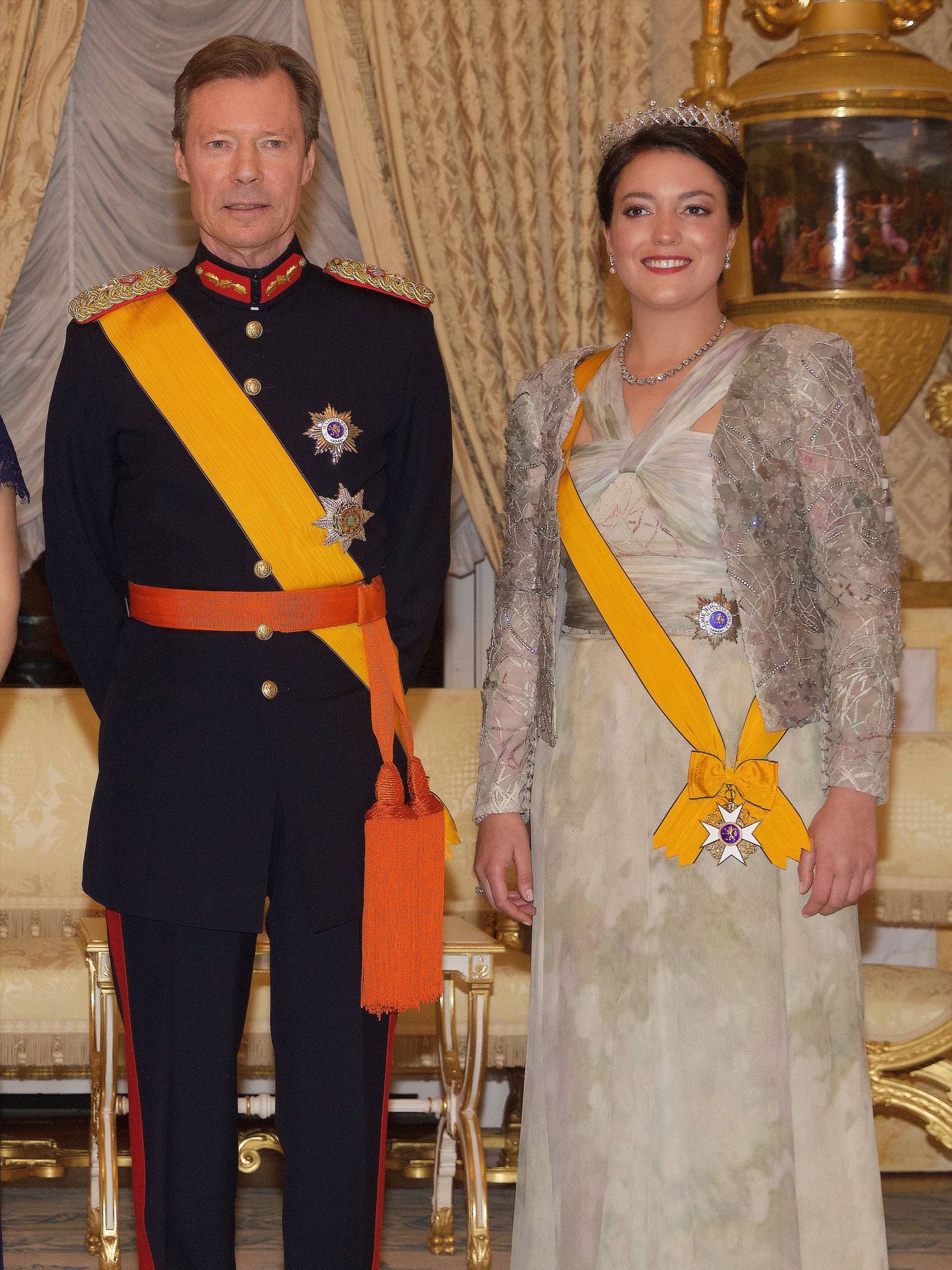 Alexandra de Luxemburgo, junto a su padre, el gran duque Enrique. (Cordon Press)