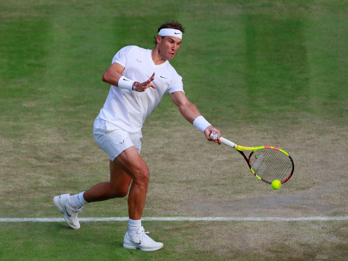 Rafa Nadal solo ha perdido un set en esta edición de Wimbledon. (Reuters)