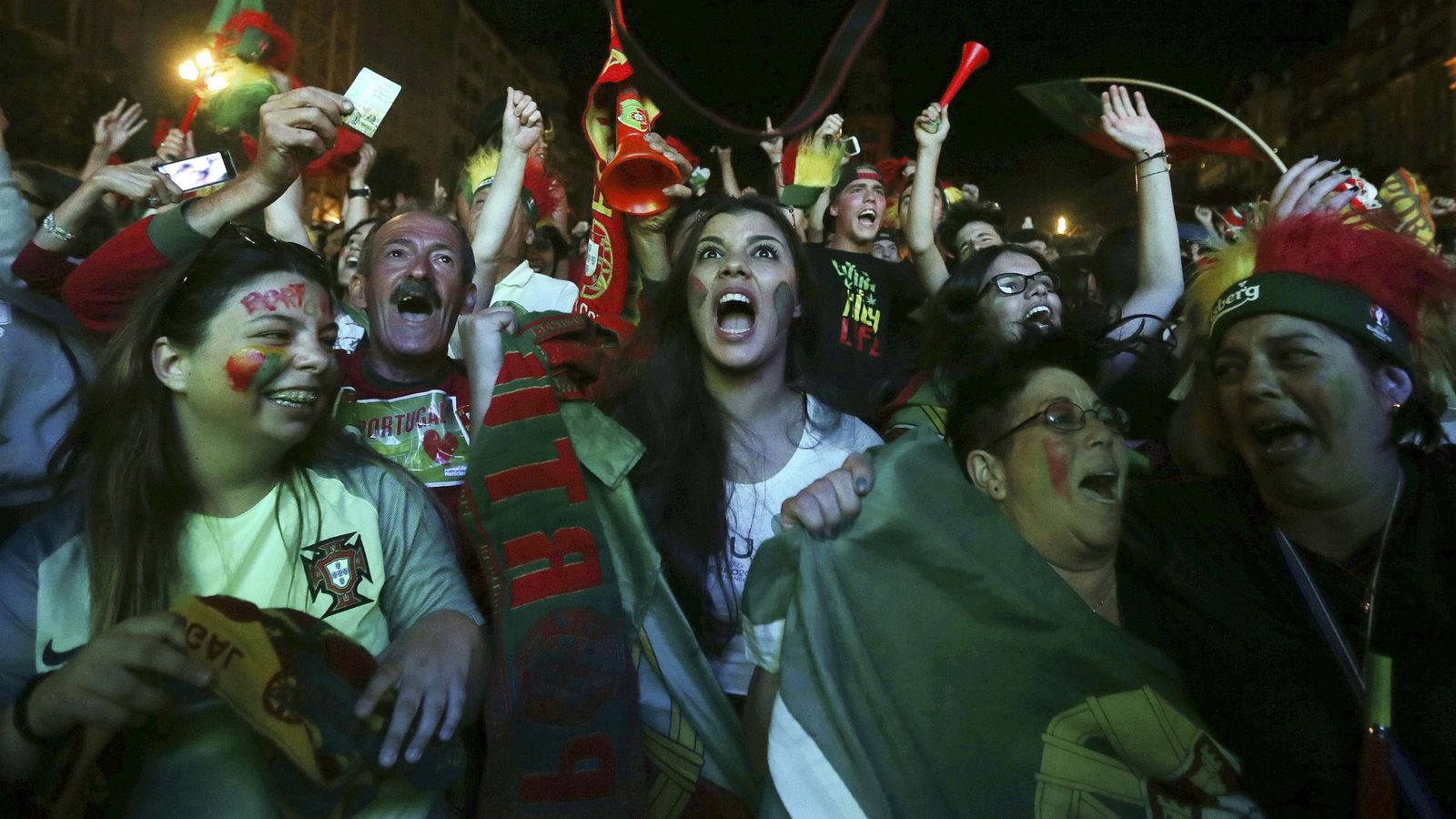 Foto: Los portugueses salieron a la calle a celebrarlo (EFE)