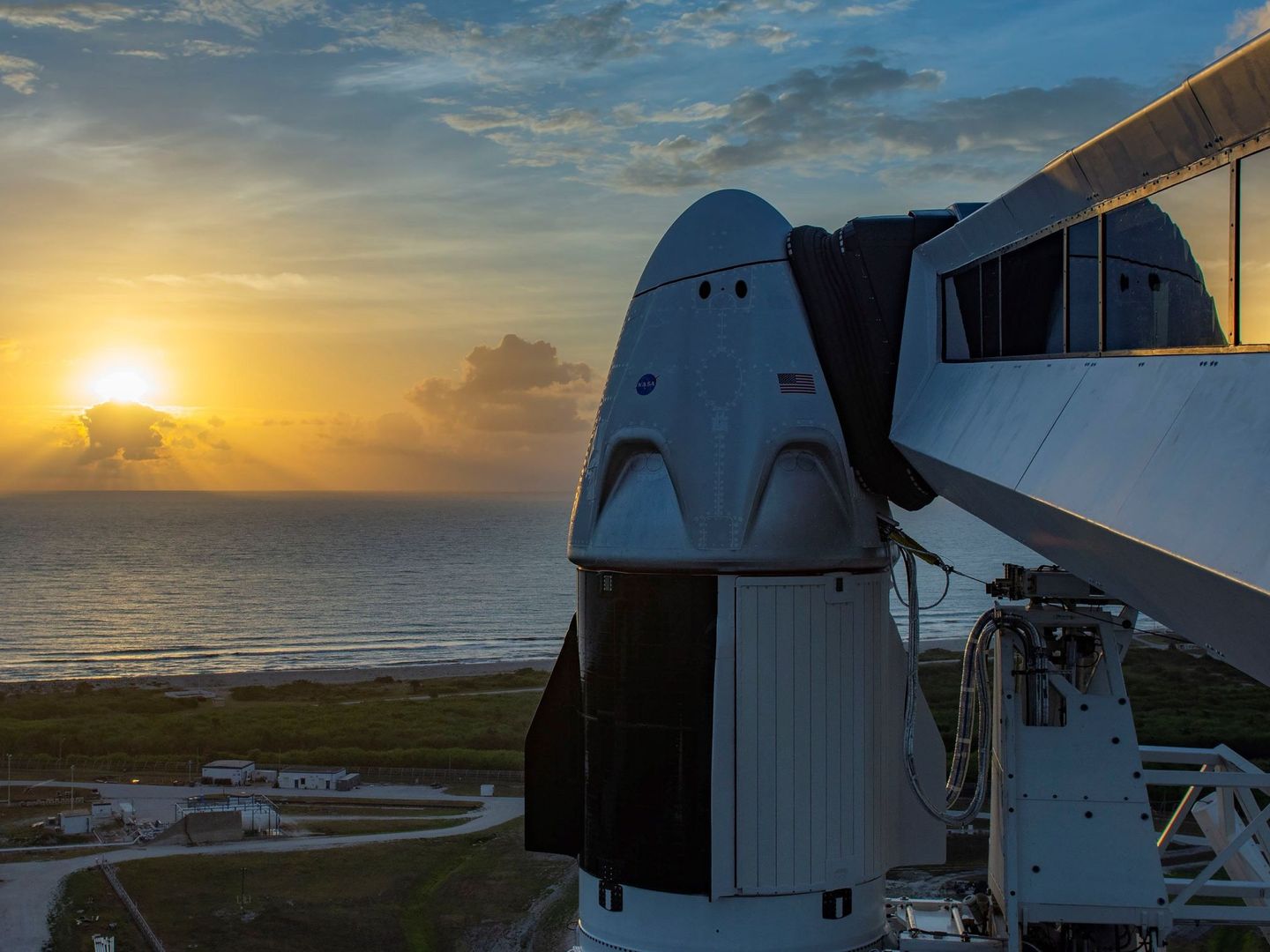 La cápsula Dragon de SpaceX. (Reuters)
