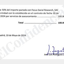 Foto: Una de las facturas halladas por la UDEF. (EC)