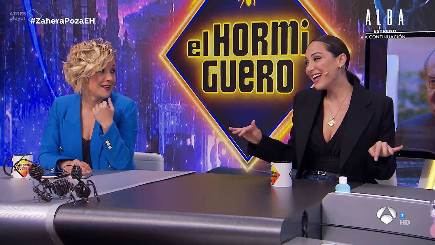 El gesto de Tamara a Pardo, en 'El hormiguero'. (Antena 3)