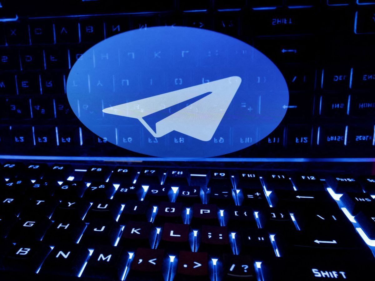 Foto: File photo: illustration shows telegram logo