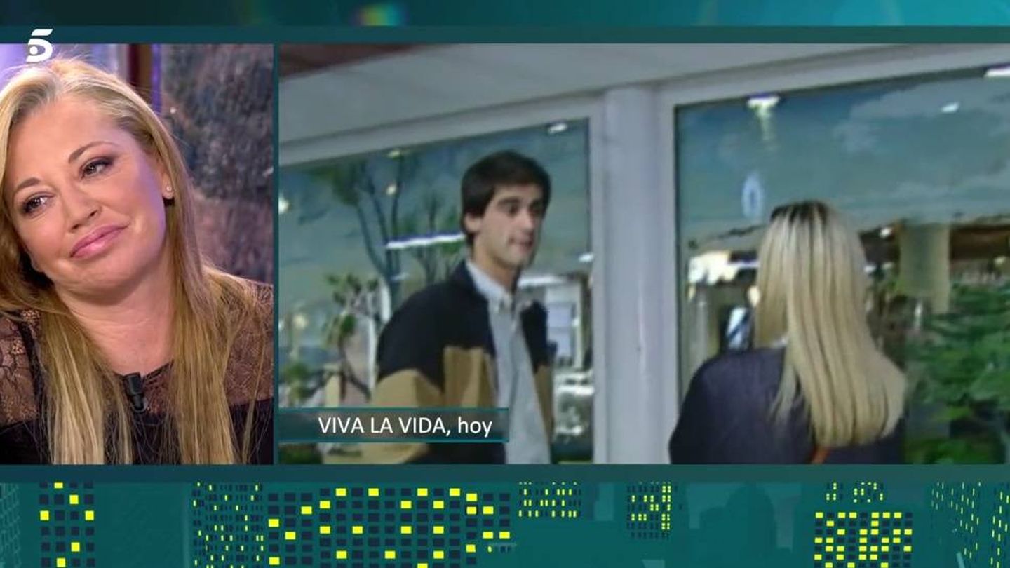 Belén Esteban, en el plató de Telecinco. (Mediaset).