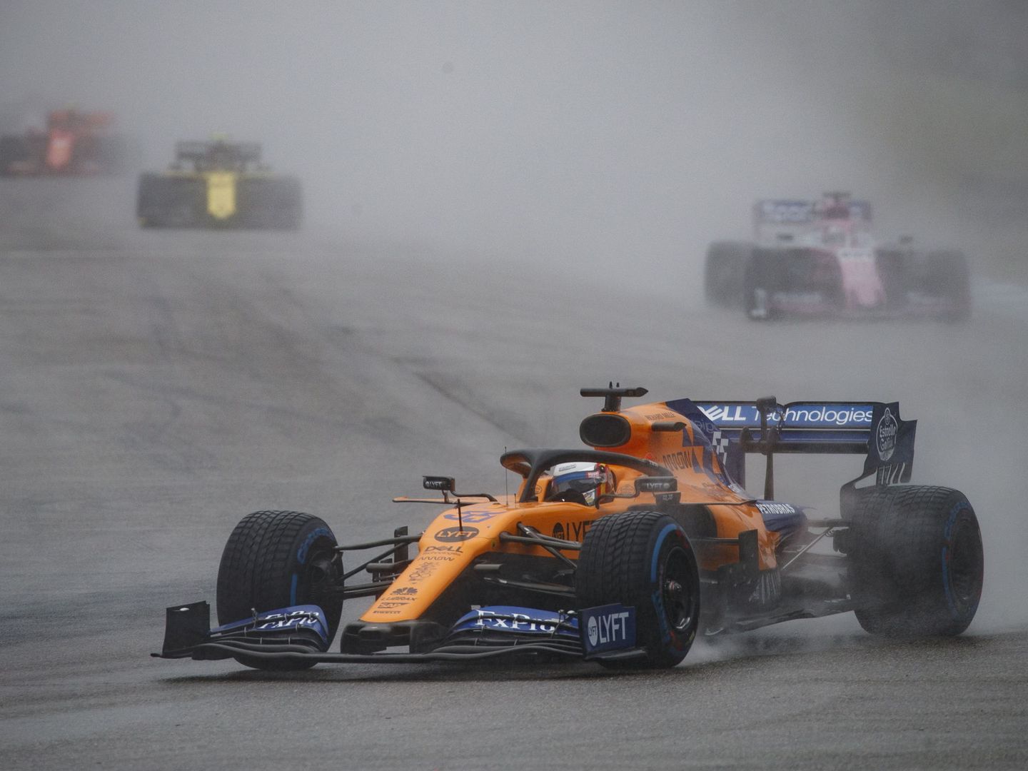 Carlos Sainz acarició el podio en el Gran Premio de Alemania, pero acabó quinto. (EFE)
