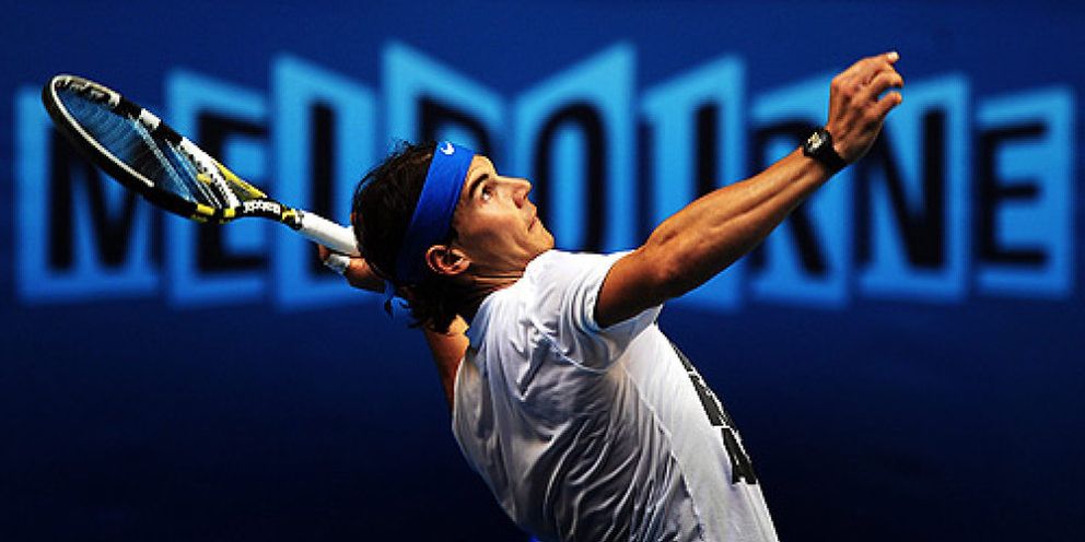 Foto: Nadal reinventa su juego y estrena raqueta para empezar a cumplir sus propósitos en Australia