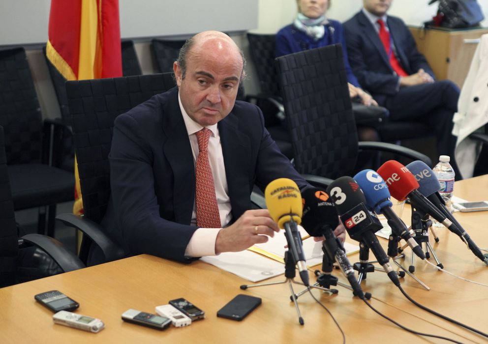 Foto: El ministro español de Economía y Competitividad, Luis de Guindos