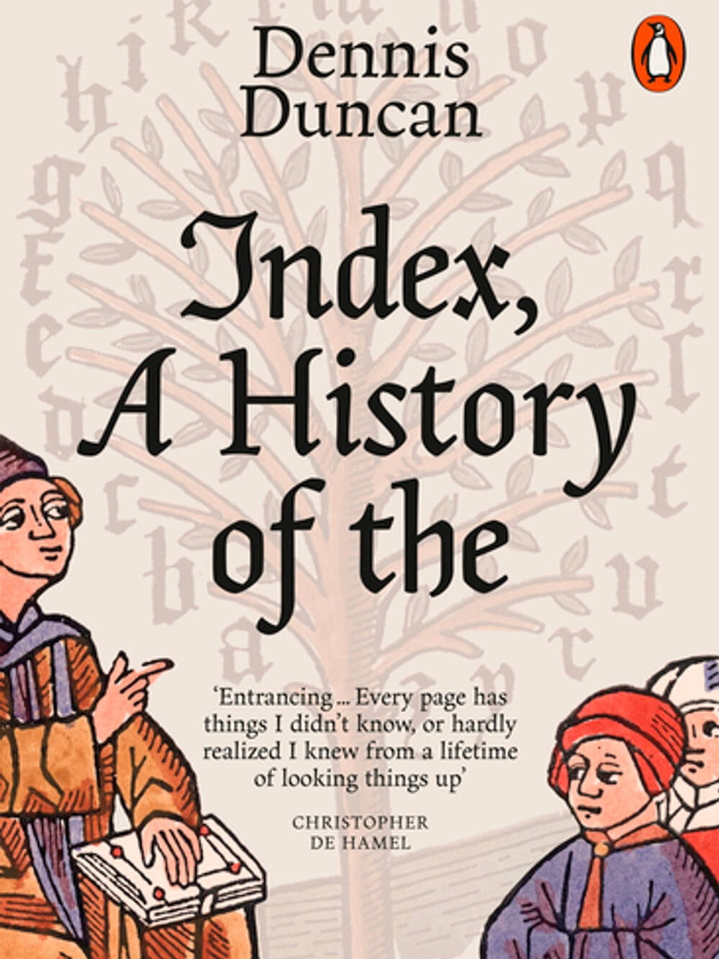 Portada de 'Index, a History of', de Dennis Duncan.