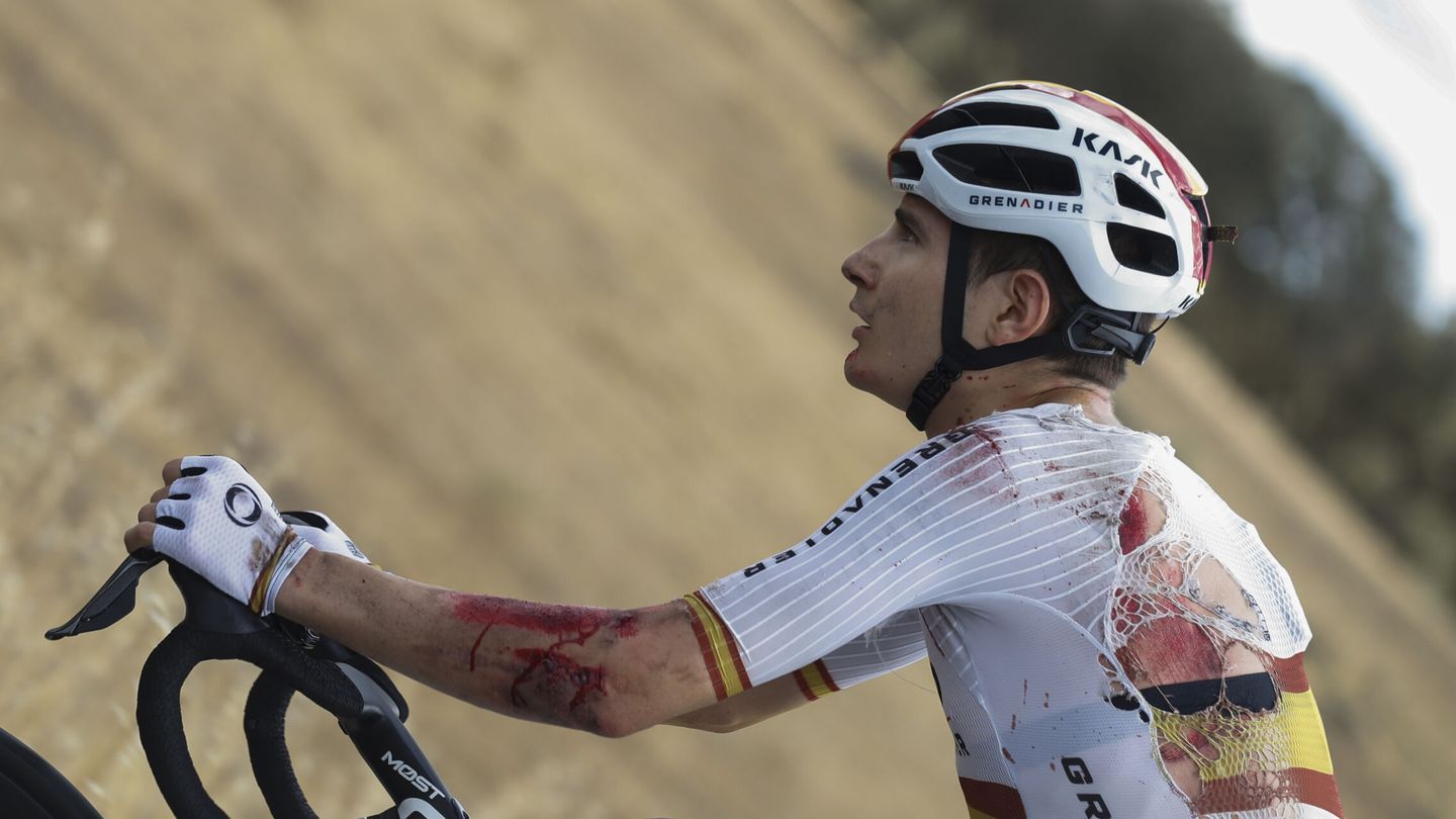 Carlos Rodríguez lo dio todo en la Vuelta a España. (EFE/Javier Lizón)