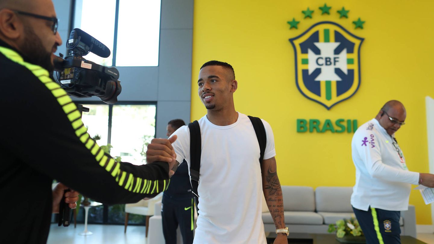 Gabriel Jesús, el delantero de Brasil. (Lucas Figueiredo / CBF)