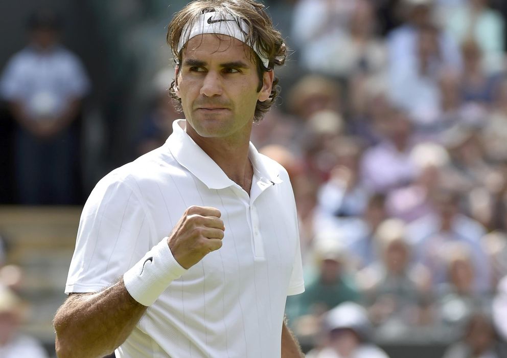 Foto: Roger Federer celebra la victoria frente a Tommy Robredo (Reuters).