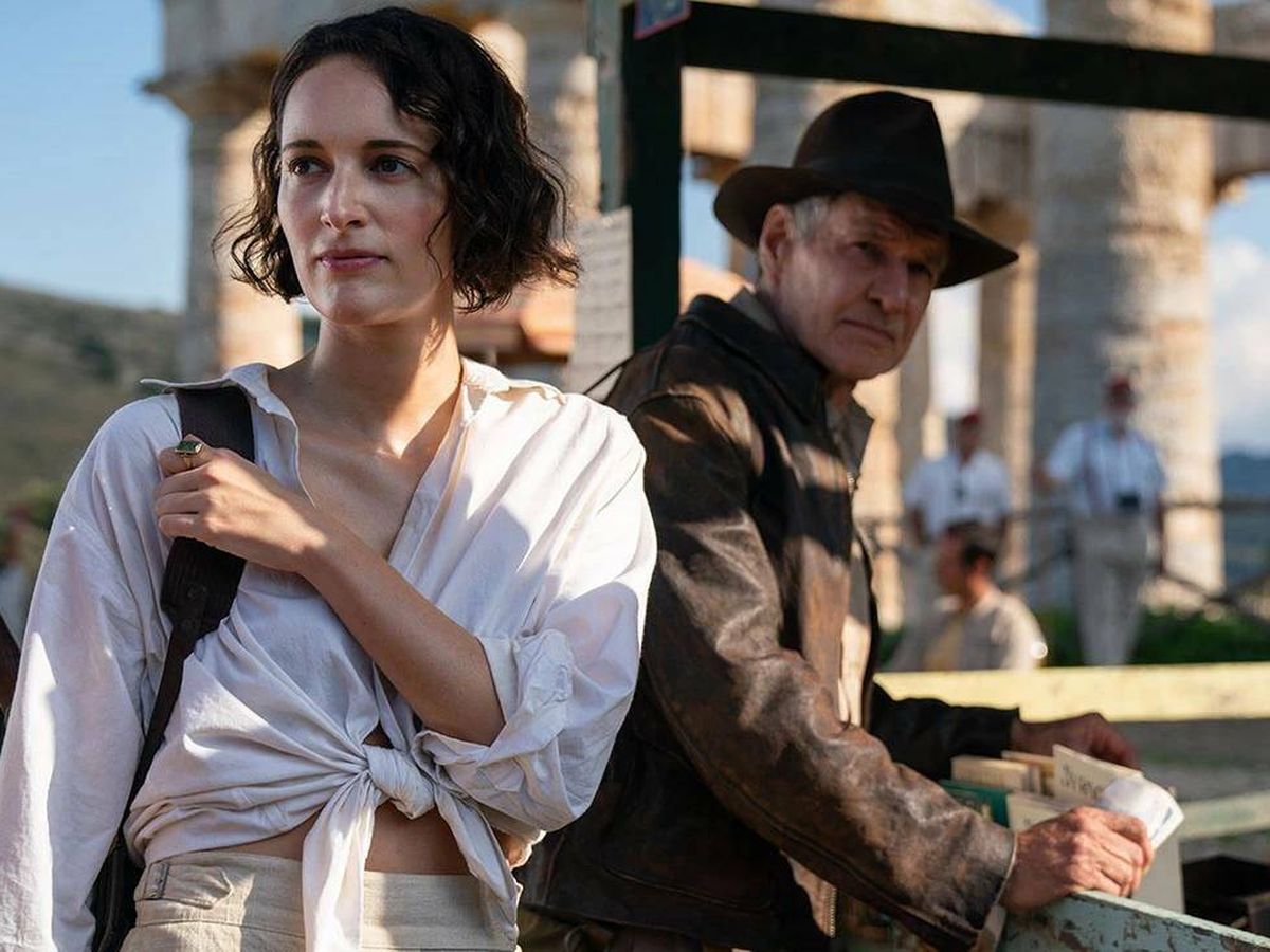 Foto: Phoebe Waller-Bridge y Harrison Ford en una imagen del último 'Indiana Jones'. (Festival de Cannes)