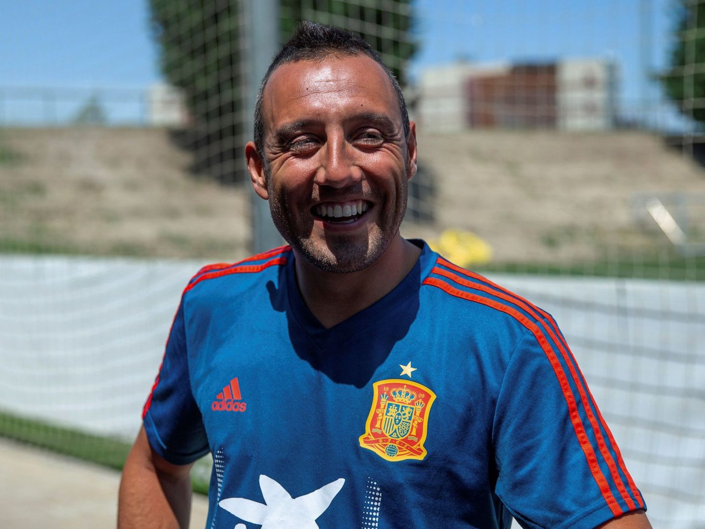 Santi Cazorla, en la concentración de la Selección. (EFE)
