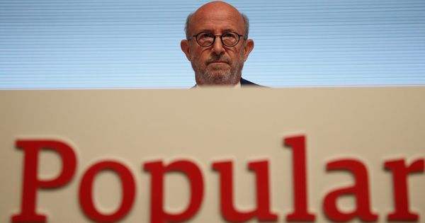 Foto: El presidente del Banco Popular, Emilio Saracho, en la junta de este lunes. (Reuters)