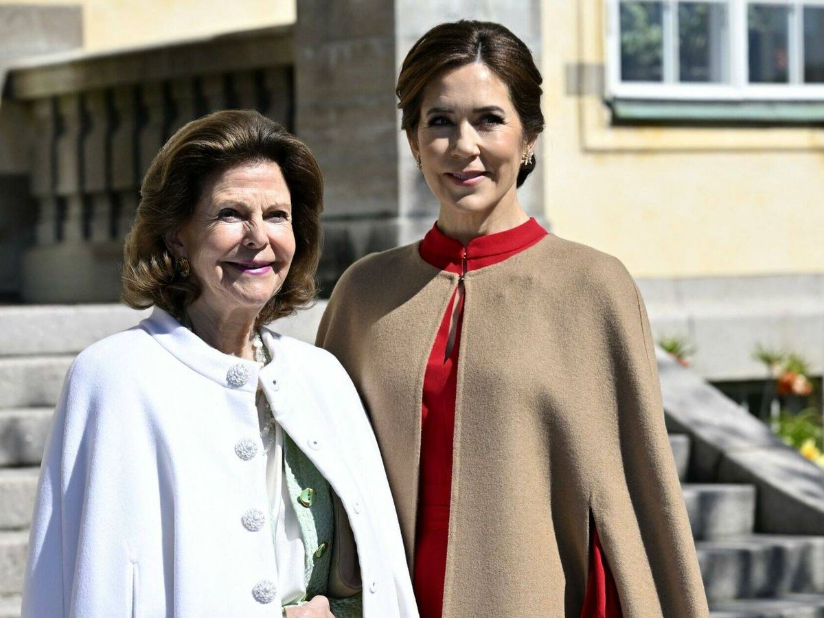 Foto: Mary de Dinamarca con la reina Silvia de Suecia. (Efe)