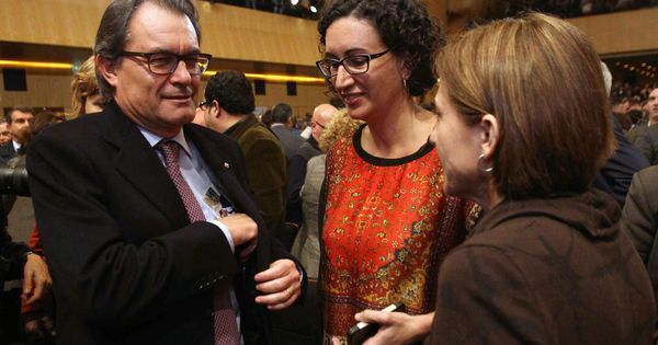 Foto: Artur Mas y Marta Rovira en una foto de archivo junto a Carme Forcadell. (EFE)