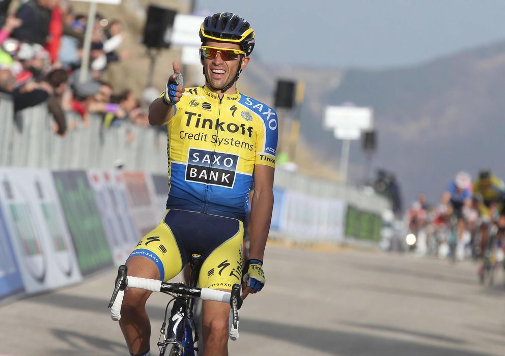 Foto: El ciclista madrileño Alberto Contador se coloca como líder de la Tirreno-Adriático.