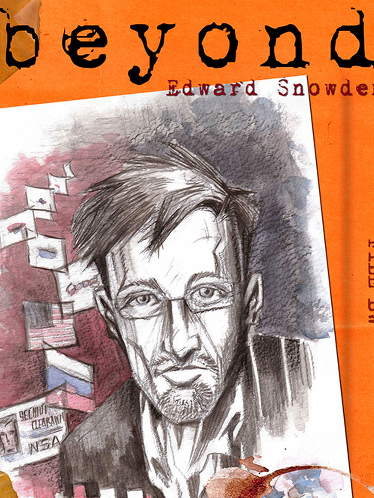 Portada de 'Beyond: The Story of Edward Snowden'  (Bluewater Cómics)