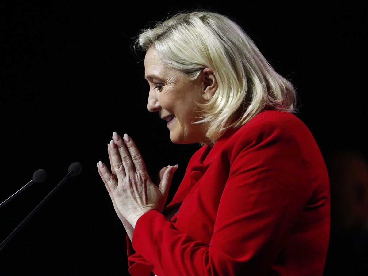 Foto: Marine Le Pen durante la campaña presidencial. (EFE/Guillaume Horcajuelo)