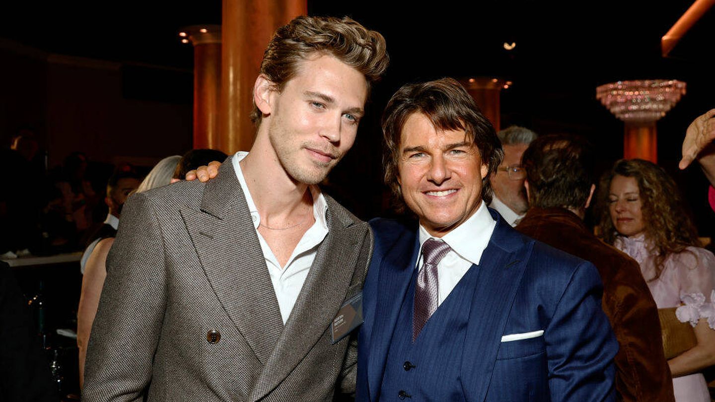 Austin Butler & Tom Cruise. (Getty Images)