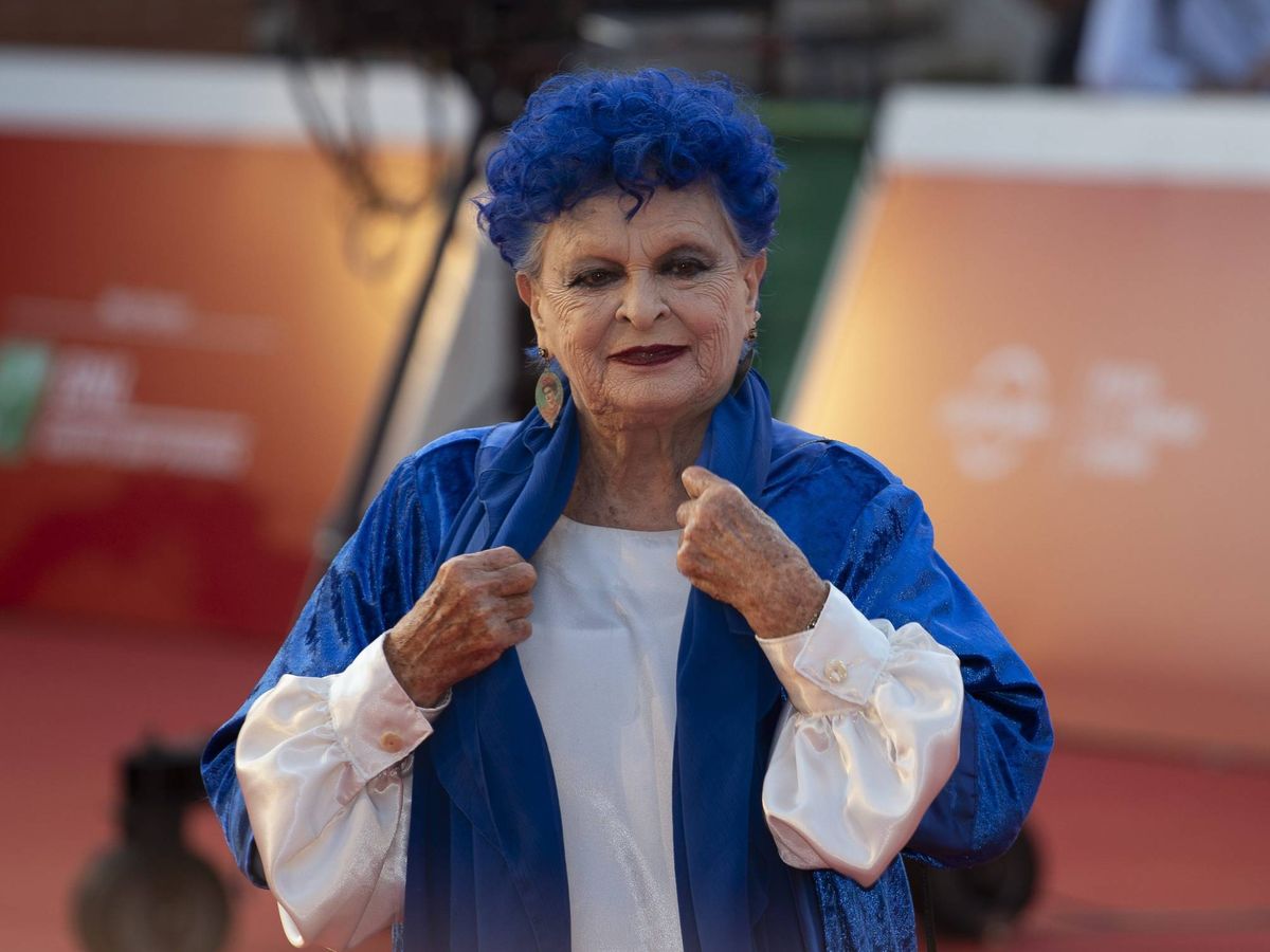 Foto: Lucía Bosé, en el Festival de Cine de Roma. (Getty)