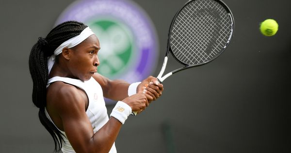 Foto: Cori Gauff, este lunes en Wimbledon. (Reuters)