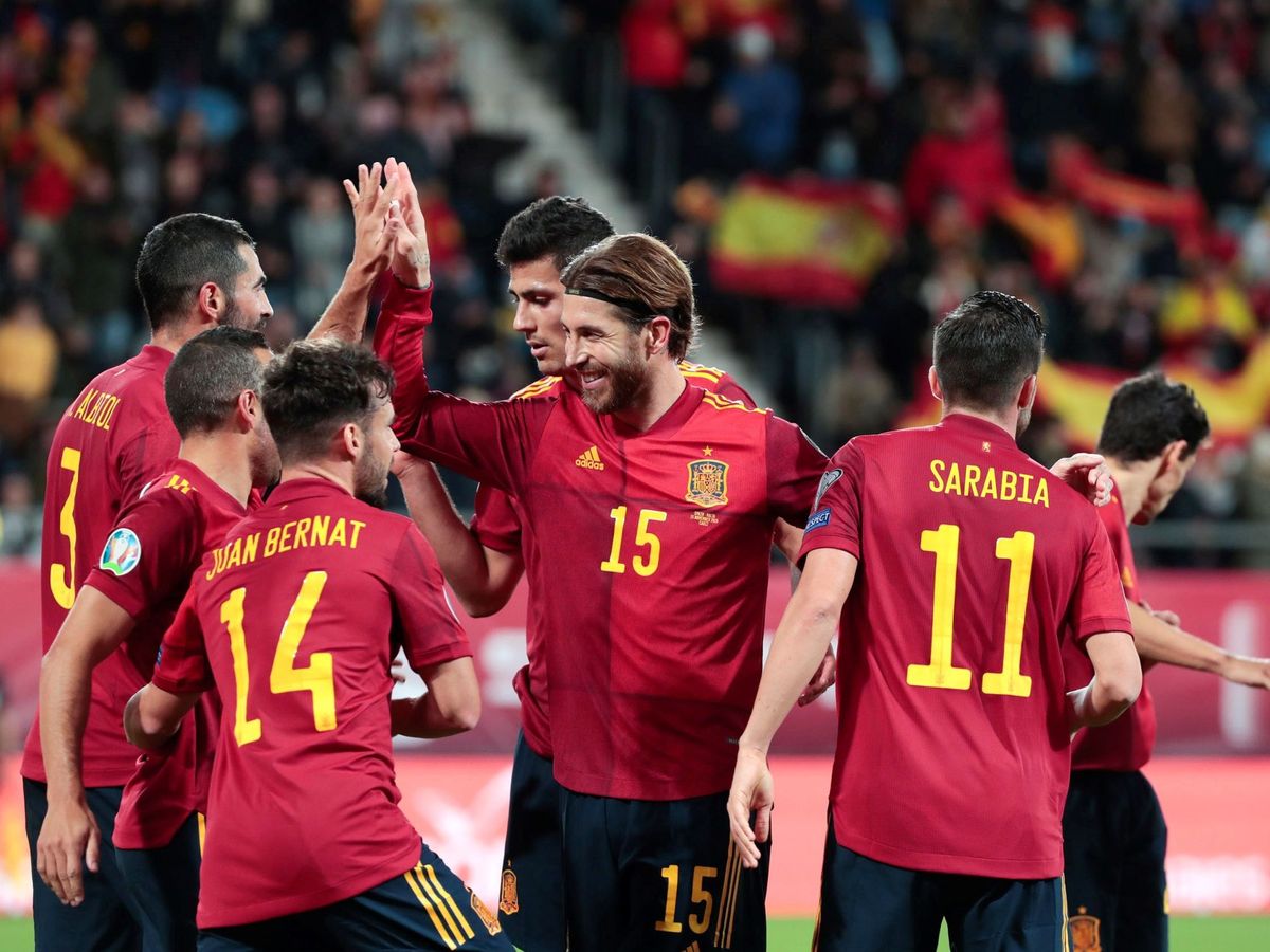 Foto: La selección española, en una imagen de la clasificación a la Eurocopa. (EFE)