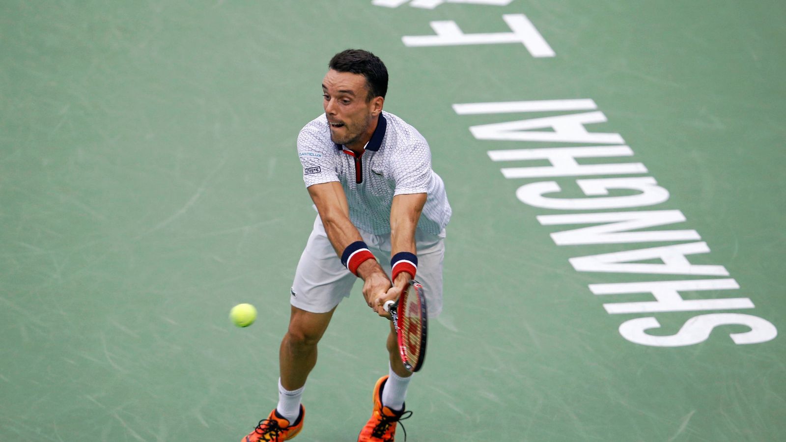 Foto: Roberto Bautista, durante la final del Shanghai Masters 1000 que perdió ante Murray (Reuters)
