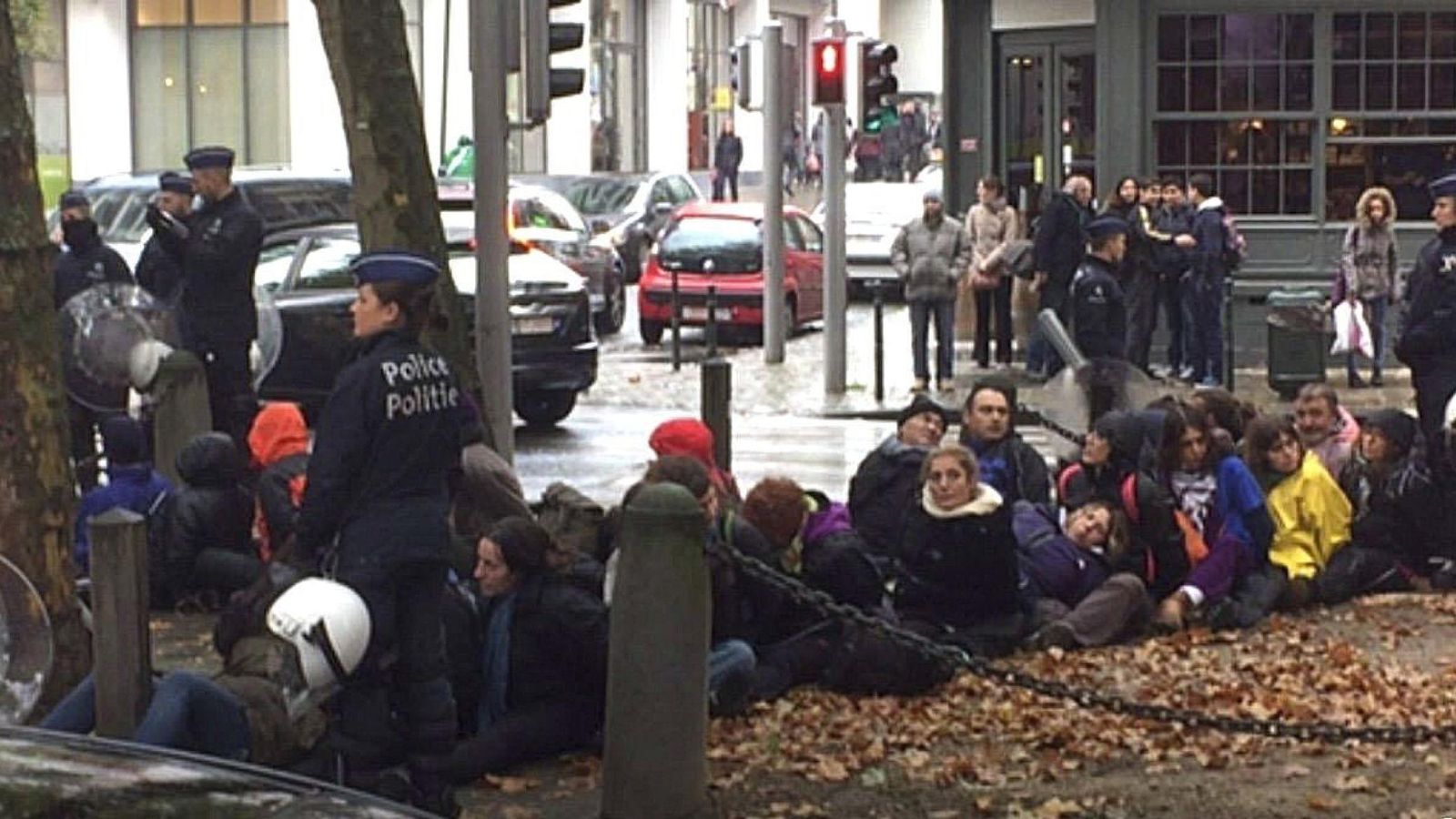 Foto: Manifestación en Bruselas contra el TTIP. (EFE)