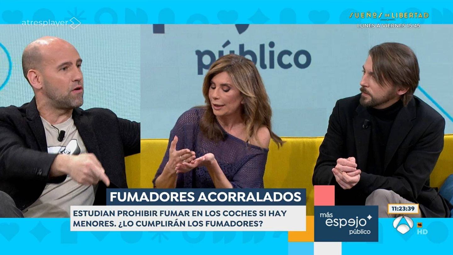 Gonzalo Miró y Gema López, en 'Espejo público'. (Antena 3)