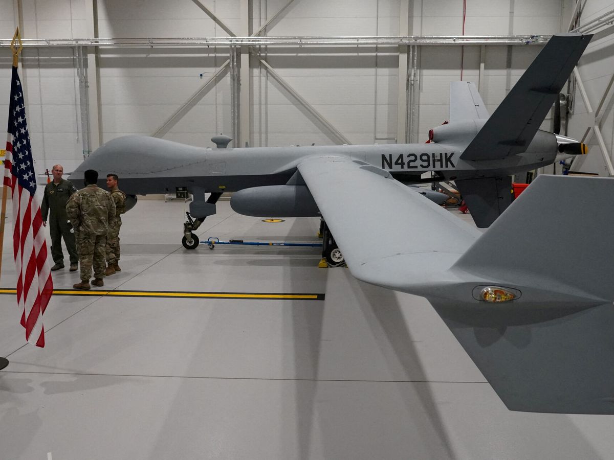 Foto: Un dron MQ-9 Reaper (Reuters/Janis Laizans)